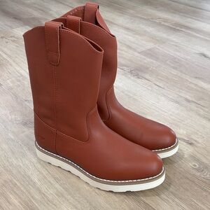 NEW Men’s Golden Fox 12” Leather Pull On Work Boots